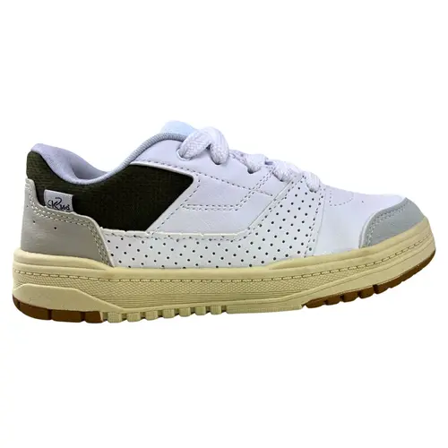 Tênis Kidy K360 Estilo Respitec Branco/Cinza/Verde Menino