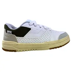 Tênis Kidy K360 Estilo Respitec Branco/Cinza/Verde Menino