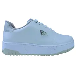 Tênis Casual Via Marte Napa Branco/Neve Feminino