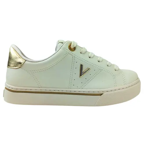 Tênis Casual Via Marte Napa/Metalizado Marfim Gold Feminino