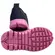 Tênis Novopé Têxtil Infantil Mescla Cinza Escuro/Rosa BB Menina