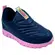 Tênis Novopé Sintético Infantil Marinho/Rosa BB Menina