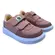 Tênis Novopé Sintético Infantil C/Velcro Flamingo/Prata Menina