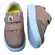 Tênis Novopé Sintético Infantil C/Velcro Flamingo/Prata Menina