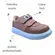 Tênis Novopé Sintético Infantil C/Velcro Flamingo/Prata Menina