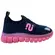 Tênis Novopé Têxtil Infantil Marinho/Rosa BB Transl Menina