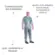 Kit 10 Conjuntos Polietileno Com Elástico e Capuz Impermeável Transparente