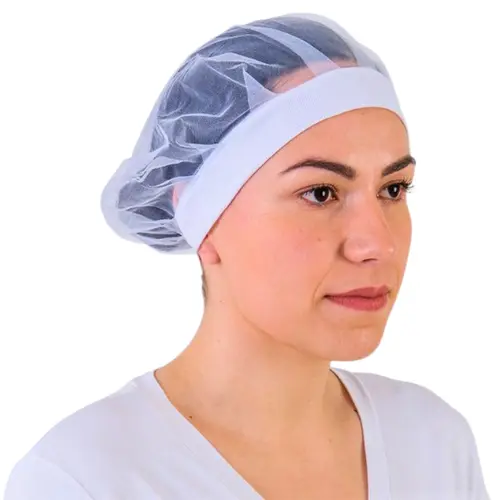 Kit 8 Toucas Organza Com Elastano Branca