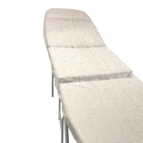 kit 50 Lençois Branco Polipropileno 220 x 90 Descartável Com Elástico