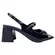 Sandália Via Marte Peeptoe Verniz Glossy Preto Feminina