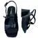 Sandália Via Marte Peeptoe Verniz Glossy Preto Feminina