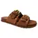 Chinelo Papete Via Marte Camurça Ultra Caramelo Feminino