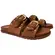 Chinelo Papete Via Marte Camurça Ultra Caramelo Feminino