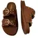Chinelo Papete Via Marte Camurça Ultra Caramelo Feminino
