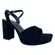 Sandalia Via Marte Nobuck Salto Alto Bloco Preto Feminina