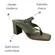 Tamanco Cravo e Canela Couro Napa New Calf Army Feminino