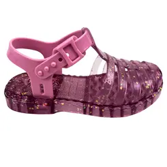Sandália Barbie Duo Aranha Rosa Transparente/Rosa Menina