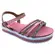 Sandália Molekinha Infantil Rosa/Branco/Cristal-Niquel Menina