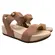 7207.105.23124.96783 SANDALIA FEM. DE USO COMUM C/ SOLA SINT. CABEDAL TEXTIL NUDE 658/CAMEL 1165 tam
