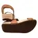 7207.105.23124.96783 SANDALIA FEM. DE USO COMUM C/ SOLA SINT. CABEDAL TEXTIL NUDE 658/CAMEL 1165 tam