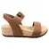 7207.105.23124.96783 SANDALIA FEM. DE USO COMUM C/ SOLA SINT. CABEDAL TEXTIL NUDE 658/CAMEL 1165 tam