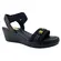 7216.103.30432.15745 SANDALIA FEM. DE USO COMUM C/SOLA SINT. CABEDAL TEXTIL PRETO 01 tam: 36