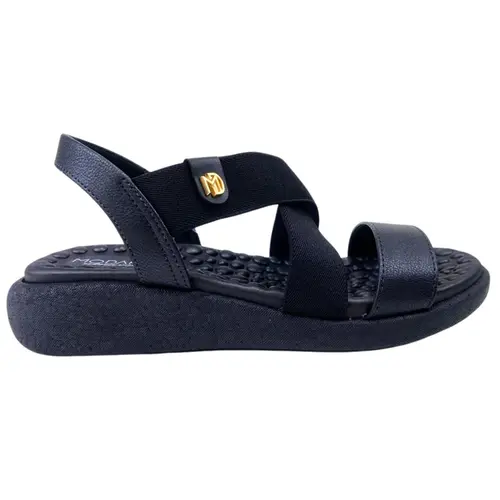 7206.207.25981.15745 SANDALIA FEM. DE USO COMUM C/ SOLA SINT. CABEDAL TEXTIL PRETO 01 tam: 35