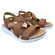 Sandália Modare Elastico Napa Floather Nude/Camel Feminino