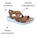 Sandália Modare Elastico Napa Floather Nude/Camel Feminino