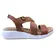 Sandália Modare Elastico Napa Floather Nude/Camel Feminino
