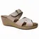 Tamanco Modare Anabela Creme/Tan/Multi Natural Feminino
