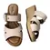 Tamanco Modare Anabela Creme/Tan/Multi Natural Feminino