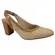 Sapato Modare Tecido Tramado Multi Natural Tan Feminino