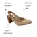 Sapato Modare Tecido Tramado Multi Natural Tan Feminino
