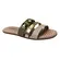 Rasteira Modare Napa Floather Verde/Creme/Dourado Feminino