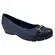 Sapato Modare Napa Floather Nature/Pele Strech Preto Feminino