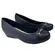 Sapato Modare Napa Floather Nature/Pele Strech Preto Feminino