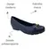 Sapato Modare Napa Floather Nature/Pele Strech Preto Feminino