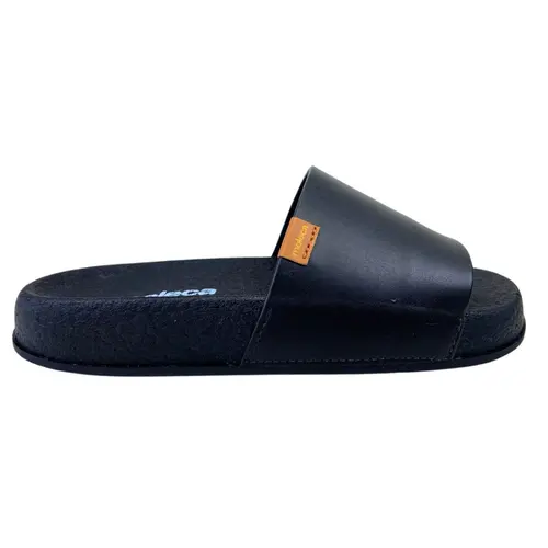 Chinelo Slide Moleca Pele Strech Negro Feminino