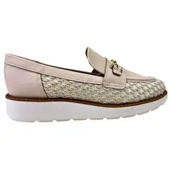 Sapato Modare Tecido Croche Santiago Multi Creme Feminino