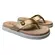 7204.100.28994.96340 SANDALIA FEM. DE USO COMUM C/ SOLA SINT. CABEDAL SINT. DOURADO/CAMEL 1165 tam: