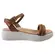 Sandália Modare Napa Pele Strech Nude/Ouro Rosado/Feminino