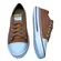Tênis Moleca Lona Sider/Napa Sardenha Nude/Branco Feminino