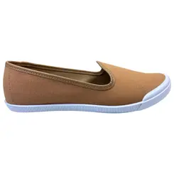 Sapatilha Moleca Lona Sider Bege Feminina