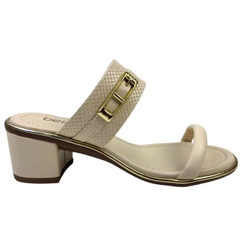 Tamanco Beira Rio Napa Turim Moscow Creme Feminino