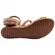 Chinelo Papete Beira Rio Napa Turim Camel/Dourado Feminino