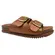 Chinelo Papete Beira Rio Napa Turim/Strech Camel Feminino