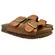 Chinelo Papete Beira Rio Napa Turim/Strech Camel Feminino