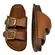 Chinelo Papete Beira Rio Napa Turim/Strech Camel Feminino