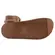 Chinelo Papete Beira Rio Napa Turim/Strech Camel Feminino